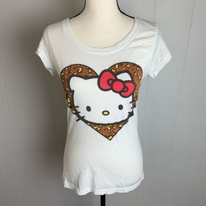 Hello Kitty Animal Print Baby Doll Tee-L